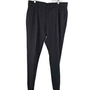 Topmans Men's 32 S Charcoal Gray Tapered Cuff Business Casual Lounge Sweat Pants